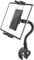 Kolasels Gooseneck Tablet Holder for Wheelchair, Stroller, Boat, Mic Stand, Treadmill, Indoor Cycling Bike, Bicycle Handlebar Clamp, Compatible with iPad Pro Air Mini, Galaxy Tabs, 4.7-12.9 Tablets