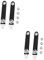 Toyvian 4 Stück Ziehharmonikaschnalle Akkordeon-Befestigungsgurte Akkordeon-Bassgurte Gürtel Riemen für Akkordeon Akkordeonriemen mit Schnallen alles schwarz Balg Instrument Zubehör Stahl