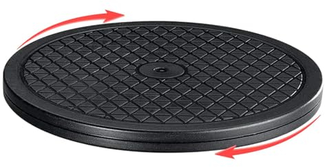 Weppduk Platos Giratorios para Cocina, Expositor Giratorio | Soporte Giratorio con rodamiento de Bolas de Acero - Base giratoria para Modelo de Manualidades de Plantas, Plato Giratorio de rotación de