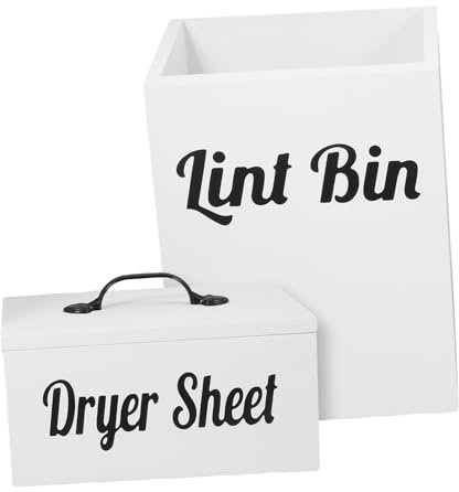 ABOOFAN 2pcs Dryer Sheet Storage Box Tumble Dryer Sheet Dispenser Magnetic Storage Bin