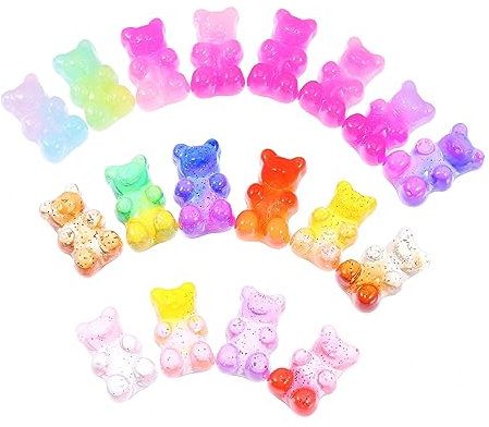 KONTONTY 50stücke Handyhülle Charm Bastel Harz Zubehör Für Diy Ornamente Dekoratives Handyhülle Zubehör Mit Kreativen Details