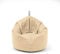 Nadimaideal Sitzsack 2 in1 Funktionen für Kinder, Teenager & Erwachsene | Indoor & Outdoor | Gaming Sitzsack -Komfortabler Beanbag | Füllung EPS Perlen (Beige, L -Durchmesser: 125 cm)