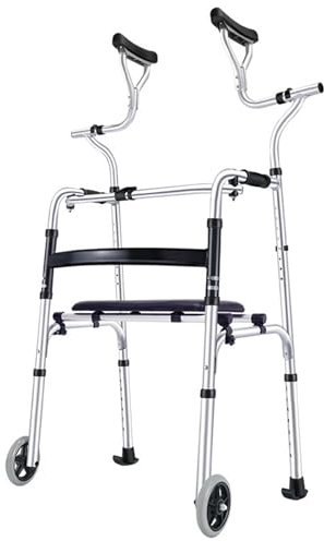 Zusammenklappbarer, Aufrechter Rollator, Mobilitätsgehhilfe Handlaufrahmen Für Ältere Menschen Für Training Und Unterstützung Bei Schlaganfall-Hemiplegie Der Unteren Gliedmaßen, Stand-up-Walker(B)
