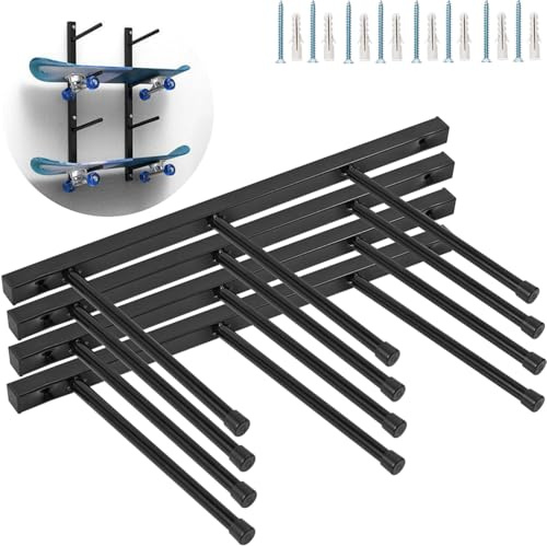 Skateboard-Wandhalterung, Longboard-Display-Aufhänger, Heim- und Garagen-Organizer (4)