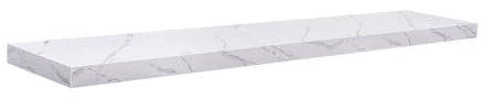 Velano - Bücherregal Wand - Wandregal 118x23.5 cm - Regal Wand - Schweberegal - Hängeregal - Regalbrett - Marmor - Küchenregal - Bücherregal Kinder - Deko Wohnzimmer - Gewürzregal Wand