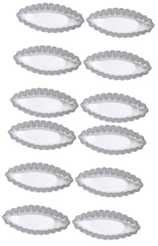 2sets Daisy Boat Die Tins Mini Cake Pans Pie Maker Jam Tart Tin Foil Cases Pancake Bakeware Small Cake Mold Casserole Oven Pie Tart Tray Aluminum Foil Pans Silver Aluminum 6pcs*2