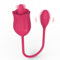 Vibratore per Donna Wireless con Succhia Clitoride - Ovetto Vibrante con Telecomando, 10 Frequenze, Silenzioso <50dB, Impermeabile IPX6, Design Rosa a Forma di Rosa