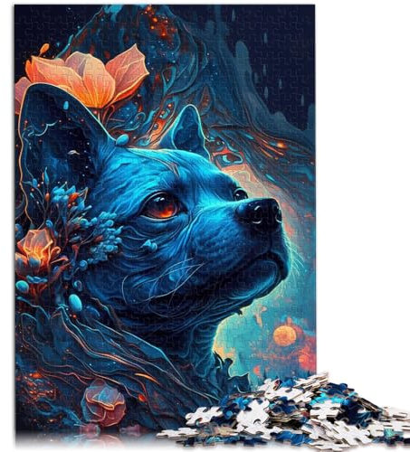 Adults 1000 Piece Jigsaw Puzzle Jack Russell Terrier Dog Family Fun Puzzle 50x75cm Unique Home Decor and Gifts for ages 14+
