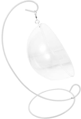 ADOCARN Miniature Iron Swing Chair for Dollhouse Scale Hammock Model Realistic Miniature Furniture for Home Decor and Dollhouse Accessories