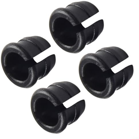 Bicycle Valve Adapter Reducing Sleeve Converter Set 4PCS Plastic Rim Hole Adapters For Converting Presta To Valves Cycling Bike Wheel Accessories Black