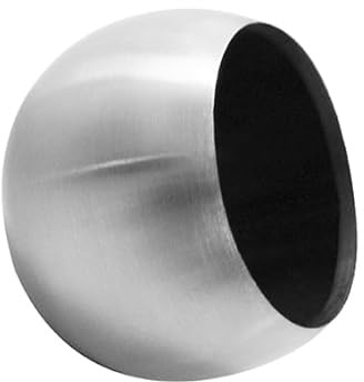 Endkappe Edelstahl V2A Kugel Rohrstopfen Abschlussdeckel 42,4 mm Stopfen Geländer Rohr Rundrohr Handlauf Kappe Verschluss Endstück