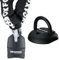 Oxford Hardcore XC13 Motorcycles Chain Lock 1.5m with Oxford Taskforce Ground -Heavy Duty Motorbike & Anti Theft Wall Anchor for Protection & Bike Security Lock (2.0m x 13mm)