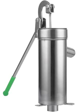 Handpumpe | Wasserpumpe manuell - Laufrad für Gartenbrunnen Teich Haus Wasserabsaugung mit Edelstahl