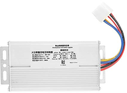 Fafeicy Convertisseur de Tension, Transformateur Compact 36 V à 12 V DC, 30 A 360 W pour Applications de Contrôle Industriel et de Capteurs