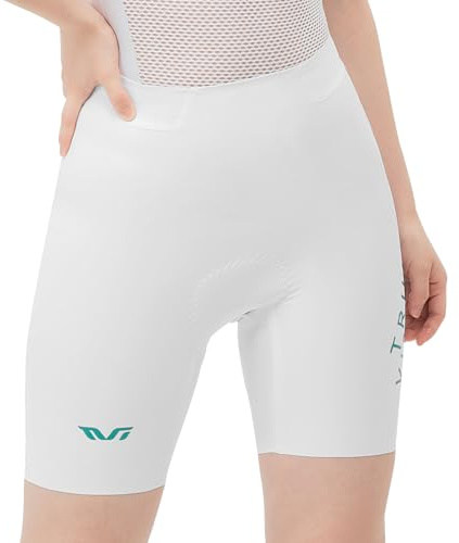ROCKBROS TVI Damen Radhose Kurz Gepolstert mit Nahtlosem Schnitt | Radlerhose, Fahrradhose, Hochelastisch, Silikonbeinabschluss, Reflektierend Slim Fit, Sommer, für Rennrad Training