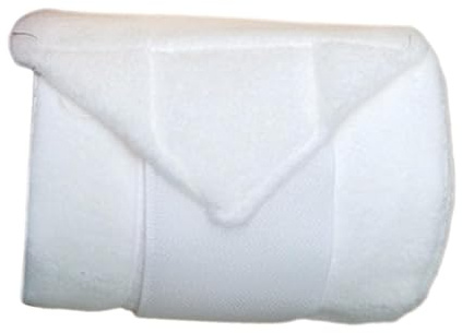 Okiyakusama 4 Piezas Vendajes para Piernas de Caballo Protector Flexible para Patas Envolturas Efectivas de Correas Correa Antideslizante para Tobillo Material Re, Blanco