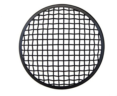Alchemy Parts Moto Malla Metal Rejilla Funda para 7 Pulgadas Faro - Negro Mate para Motocicleta Project a Medida