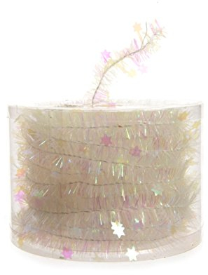 Kaemingk Girlande Sternengirlande Weihnachten Baumschmuck Tischdeko klar irisierend