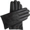 Downholme Touchscreen-Lederhandschuhe mit Innenfutter aus Kaschmir für Herren (Schwarz, XS)