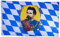 Bundes- und Länderflagge aus wetterfestem Material mit Metallösen, Outdoor Fahne & Flagge (König Ludwig) 150x90cm