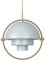 Gubi Multi-Lite Pendelleuchte, Messing/grau