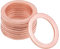 sourcing map Arandela plana de cobre de 10pcs 16mm x 22mm x 1.5mm para tornillo de tornillo