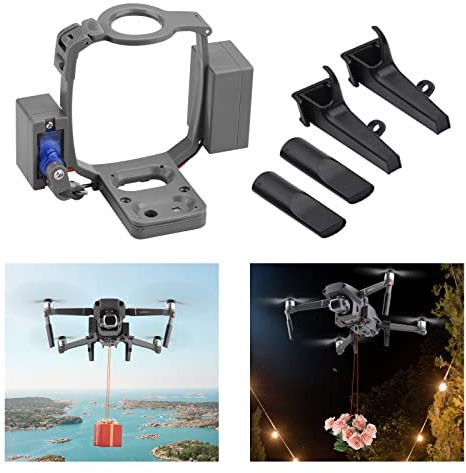 iEago RC Mavic 2 Pro Drone Airdrop System Thrower Sistema Rilascio Dispositivo di Trasporto Clip con Carrello di Atterraggio DJI Mavic 2 Pro / Zoom, Pesca Esca Cerca Salvataggio Nuziali Accessori