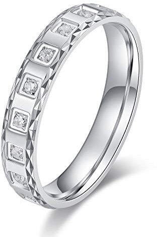 LANDA JEWEL Herren Damen Unisex Männlich Weiblich. - 0,925 Sterling-Silber 925 Rund Diamant de synthèse