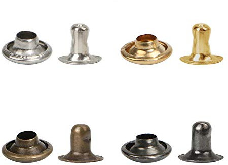 Rivet métal cuivre clou clou en acier inoxydable ram clou rivet sac-9 * 6 argent