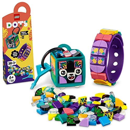 LEGO Dots Armband und Anhänger für Rucksack, fluoreszierender Tiger, 41945