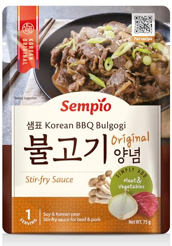 Salsa BBQ Bulgogi Sempio (75g) - Cucina Coreana Autentica a Casa. Salsa Saporita per Saltato di Manzo e Verdure