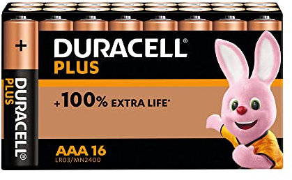 DURACELL Plus Power + 100% - Batterie AAA 4pk - Confezione da 4