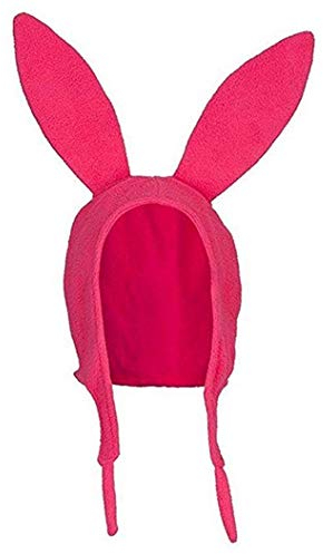 SANSIWU Bob's Louise Kaninchenhut Damen/Mädchen Winter Warm Halloween Winddicht Kaninchen Lange Ohren Cap (A-Pink, L für Erwachsene), A-Pink, Einheitsgröße