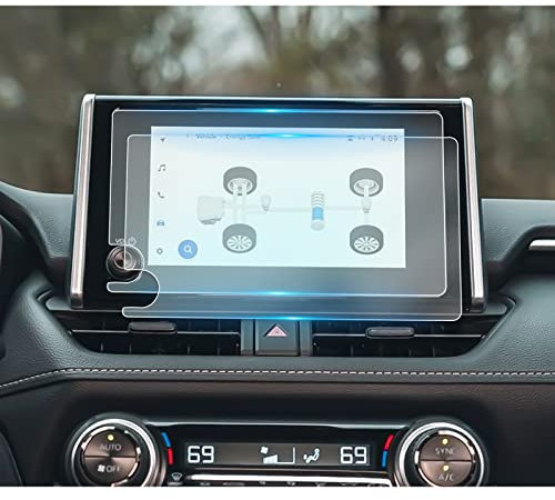 YEE PIN 2 Stücke kompatibel mit 8-zoll 2023 Toyota Corolla Cross Hybrid/Corolla Hatchback 2023+ Nano-Film Navigation Schutzfolie GPS Displayschutzfolie Navi Folie Schutz Kratzfest Transparent