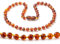 ZHAOXIA Bernsteinkette (Cognac) - Baltischer Bernstein - 45 cm - Unisex - Kette - Halskette - Schmuck/Ketten