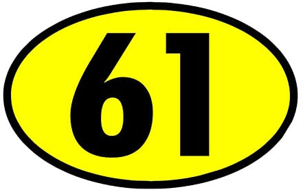 EXPELIA ADESIVO SAGOMATO NUMERO OVALI PERSOANLIZZABILE IN PVC ADATTO PER AUTO MOTO PC CAMPER