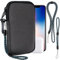 Custodia in Neoprene con Cerniera per Smartphone,Universali Astuccio Portacellulare a Sacchetto Borsa Verticale impermeabile Custodia per Telefono con Cordino e Moschettone for iPhone 14 15 16,Samsung