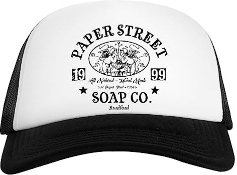 Paper Street Soap Weiß Schwarz Unisex Baseball Cap White Black