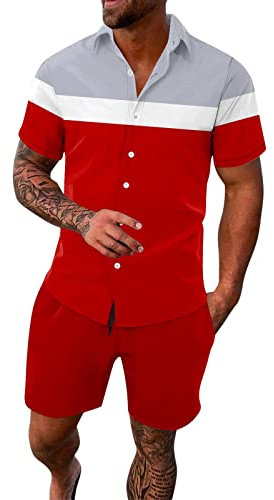 Herrenmode, lässig, einfarbig, V-Ausschnitt, Langarm-T-Shirt und lockerer Trainingsanzug, 2-teiliges Set Schaffell Weste Outfit Herren 2 Teiler Jogging Anzug Männer Track Suits Men Trainingsanzug