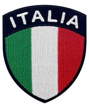 Patch Scudetto Italia Toppa Ricamata da Cucire