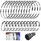 30 Pcs Abrazaderas Metalicas para Tubos, Abrazaderas Metalicas de Presion, Abrazadera Metalica de Acero Inoxidable, 20-120 mm CV Bridas Metalicas para Tubo, para Fijación Tubería