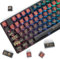 Guffercty kred Pudding PBT-Tastenkappen für 75 Prozent Tastatur, 120 Tasten, transparente Tastenkappen, ASA-Profil, benutzerdefinierte Ersatz-Tastenkappen, US-Layout für 60, 68, 82, 87, 104