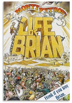 Monty Pythons Life of Brian Filmposter auf Leinwand, Wandkunst, dekorativ, modern, Heimdruck