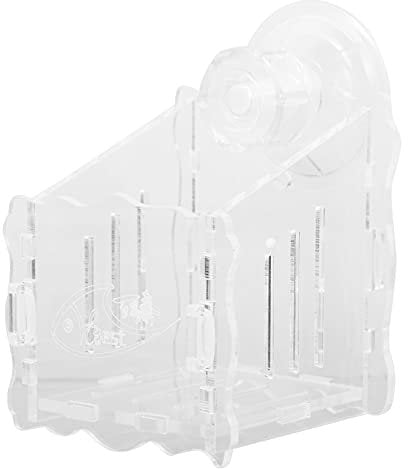 FRCOLOR 2pcs Aquatic Plant Pot Acrylic Fish Tank Planter Suction Cup Hooks Live Aquarium Plants