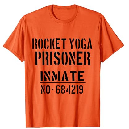 Rocket Yoga Instructor: Gefängnisinsasse Halloween-Kostüm T-Shirt