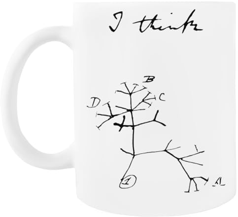 Generisch Darwin - Tree Of Life - I Think Weiße Kaffeetasse Aus Keramik