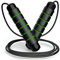 SPOMALKA Springseil Erwachsene Fitness Damen - Springseil Leicht - Weiches Springseil Anpassbar - für Muskelaufbau, Abnehmen, Training, Boxen, Speed & Ausdauer (Grün -150g)
