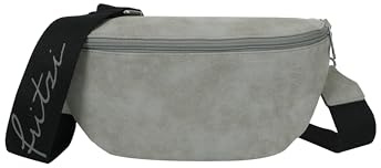 Fritzi Bum Vintage Crossbody Kunstleder Damen Bauchtasche Umhängetasche Festival City vegan 12 x 29 x 9 cm – Schwarz, Rosa, Braun, Mint, Gruen, Grau, Beige, Pink, Blau, Gelb, Rot