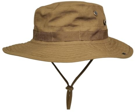 Reyox Unisex Sonnenhut Outdoor Fischerhut Breite Krempe Anglerhut Braun