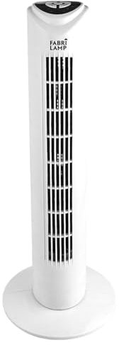 Ventilador De Torre Tuka Blanco 3 Vel 50w C/remoto Oscilante Temporizador 80x25x25 Cm